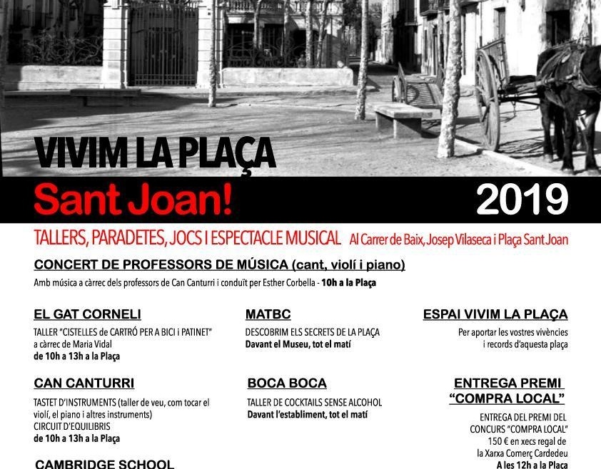 Projecte Vivim la paça Sant Joan